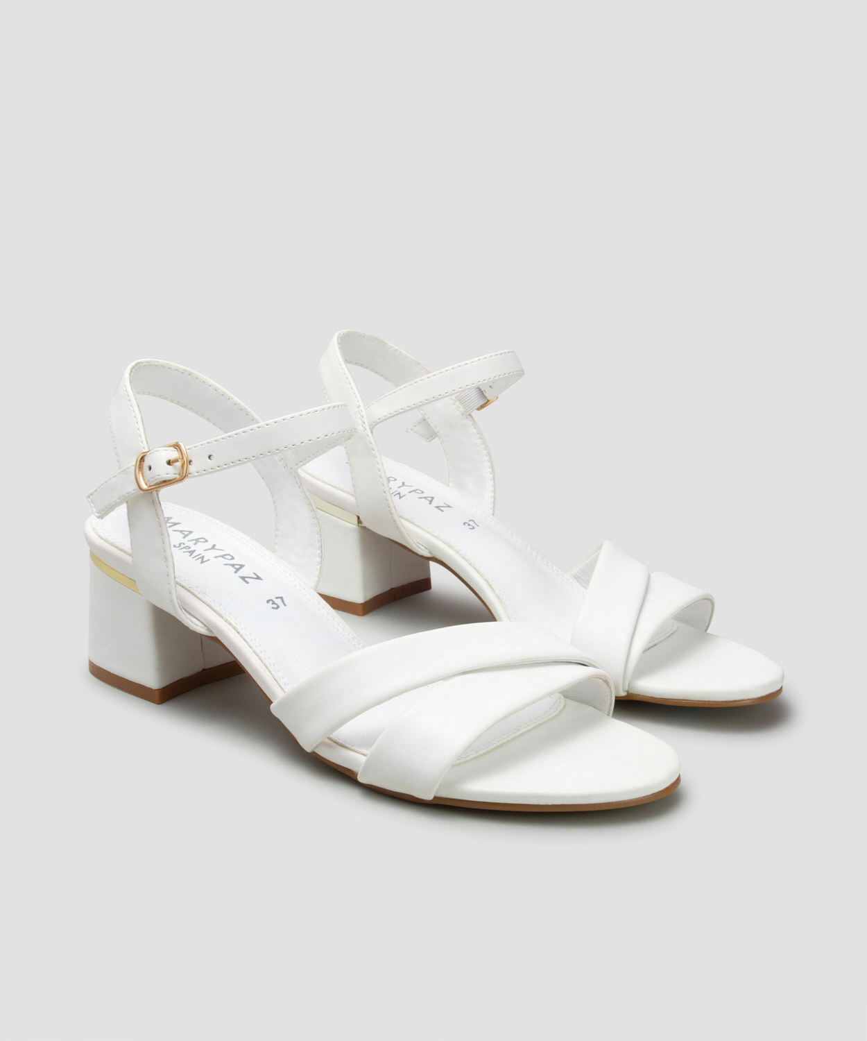 Sandalias tac&oacute;n pieza met&aacute;lica image number null